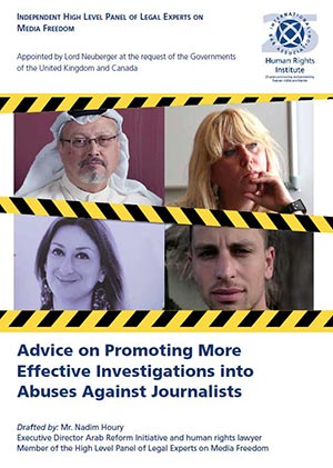 Advice on Promoting More Effective Investigations into Abuses against Journalists