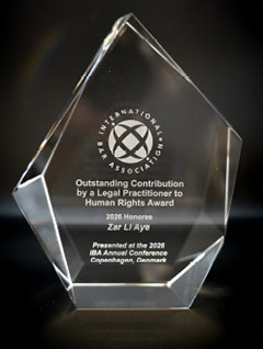 Outstanding Contribution by a Legal Practitioner to Human Rights