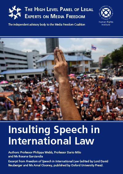 Insulting Speech in International Law