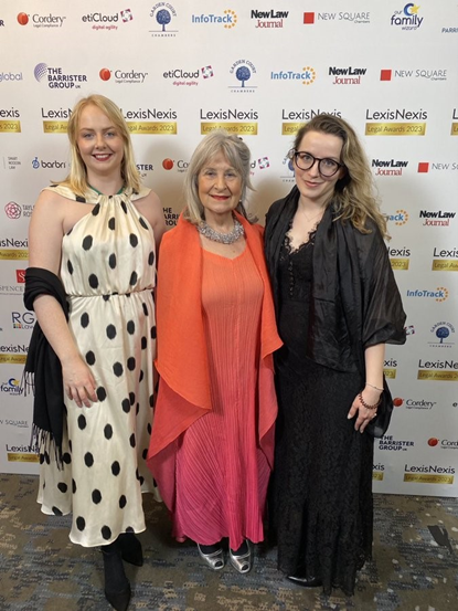 IBAHRI evacuation team received during the 2023 Lexis Nexis Legal Awards